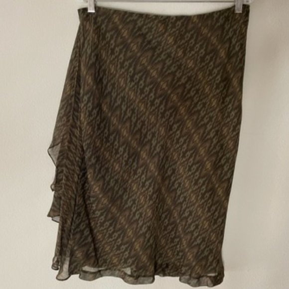 Lauren Ralph Lauren Silk Tahiti skirt with side sash - Picture 3 of 5